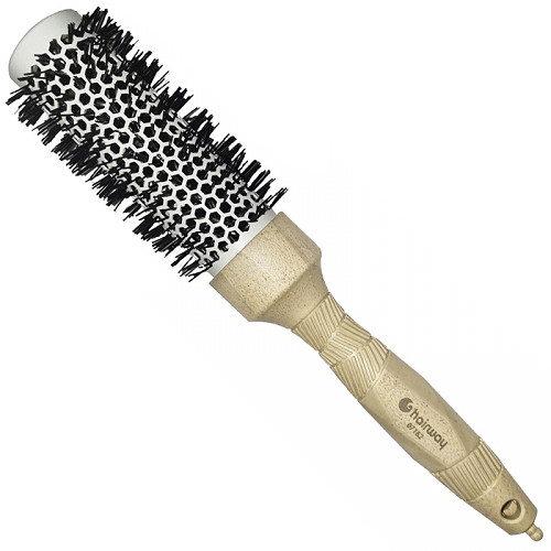 Hairway Brosse Thermique Organica avec Pointe de Séparation Beige Ø 34/50 mm